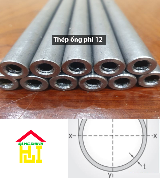 Thép ống phi 12