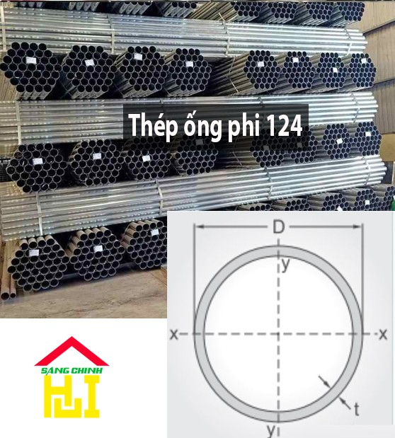 Thép ống phi 124
