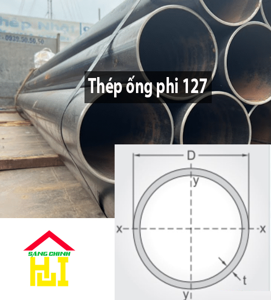 Thép ống phi 127