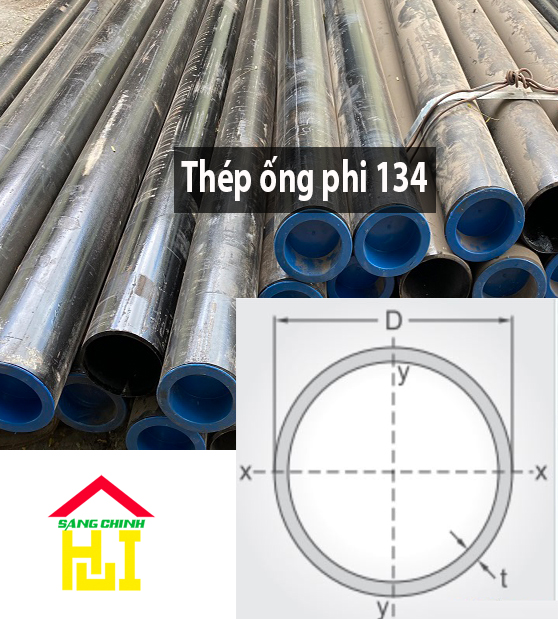 Thép ống phi 134