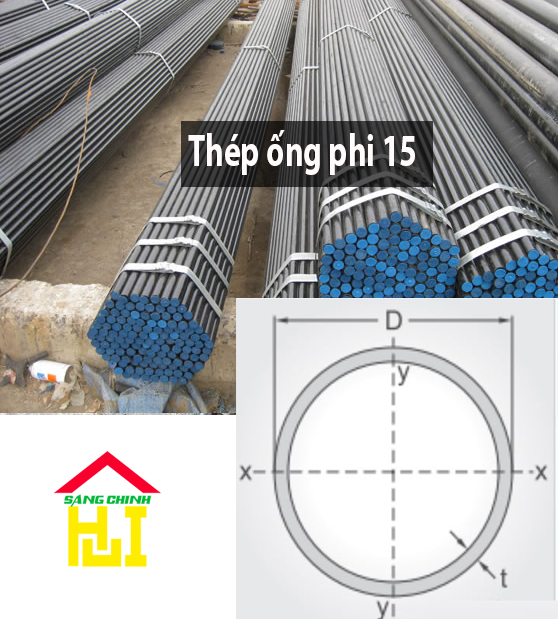 Thép ống phi 15