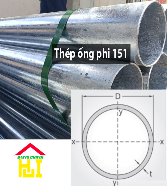 Thép ống phi 151 - Sáng Chinh STEEL