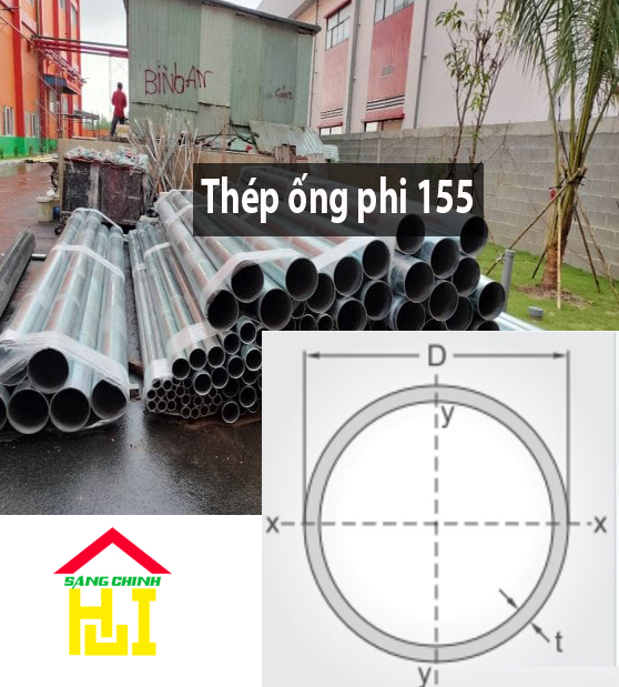 Thép ống phi 155 - Sáng Chinh STEEL