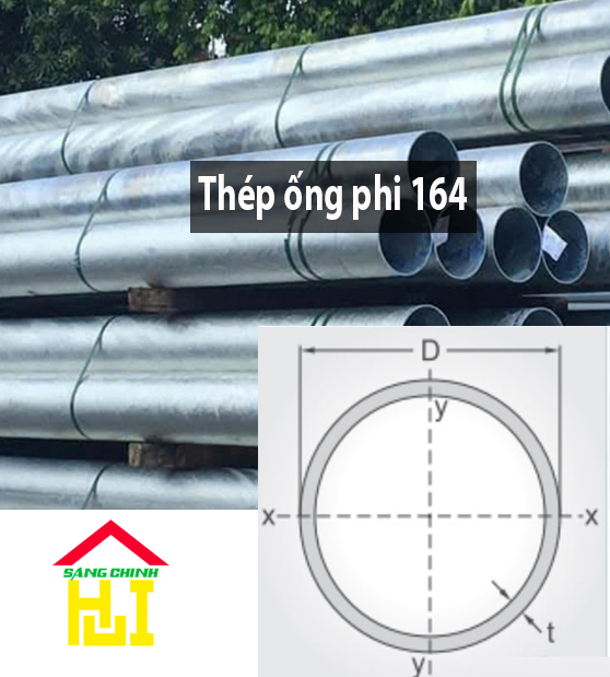 Thép ống phi 164