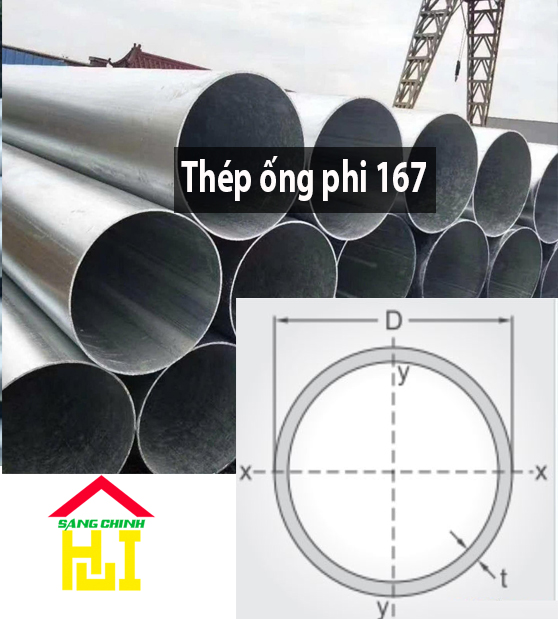 Thép ống phi 167 - Sáng Chinh STEEL