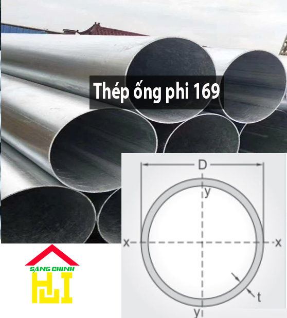 Thép ống phi 169