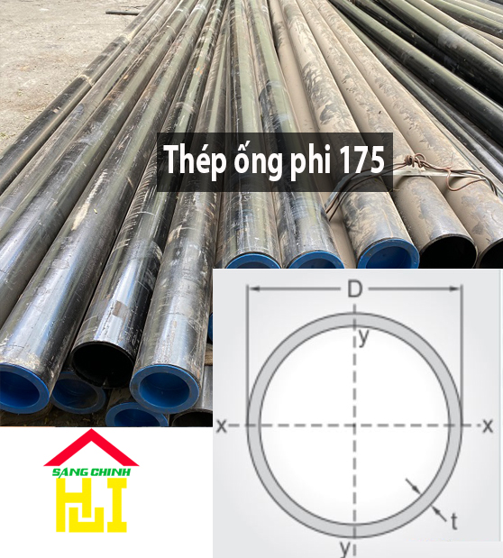 Thép ống phi 175