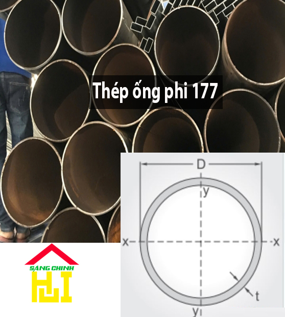 Thép ống phi 177