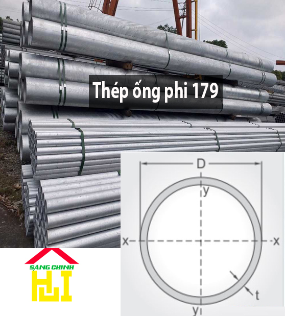 Thép ống phi 179