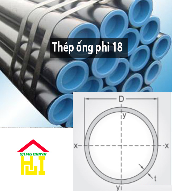 Thép ống phi 18