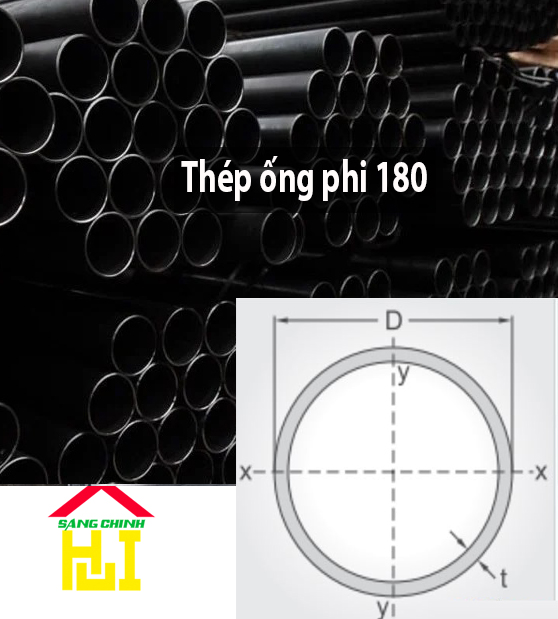 Thép ống phi 180