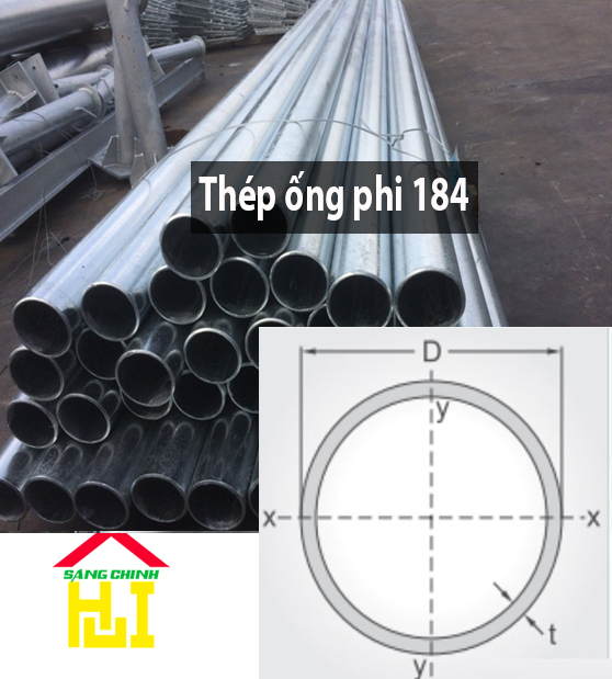 Thép ống phi 184