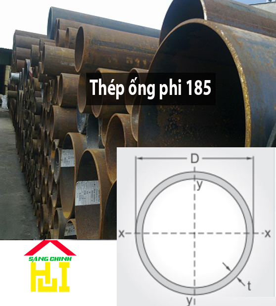 Thép ống phi 185