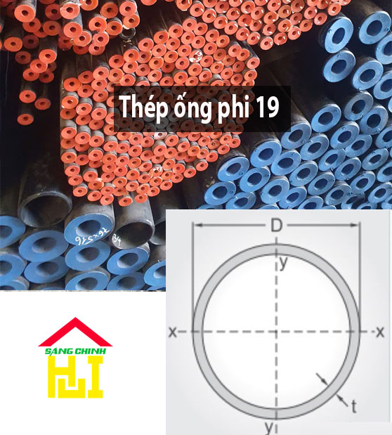Thép ống phi 19