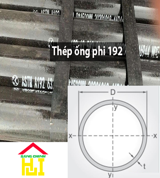 Thép ống phi 192 - Sáng Chinh STEEL