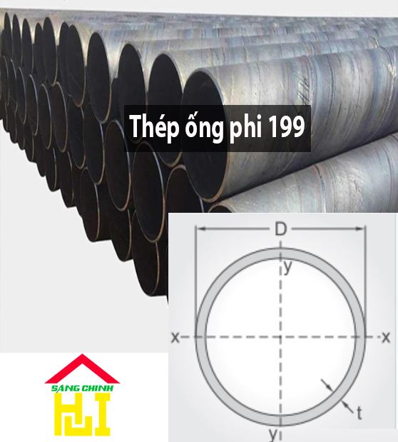 Thép ống phi 199