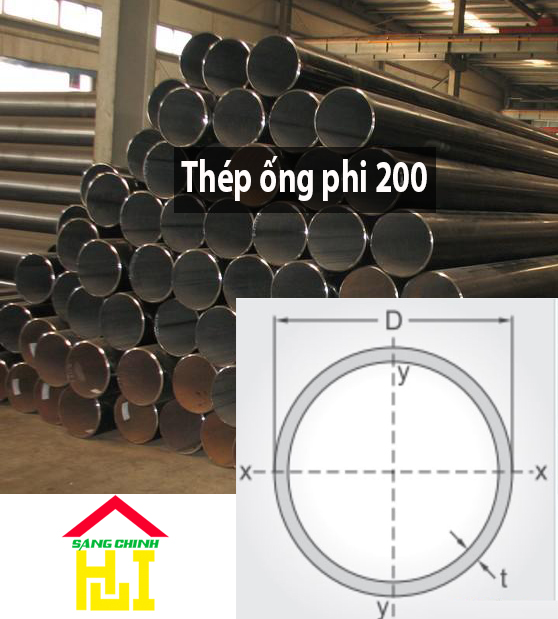 Thép ống phi 200