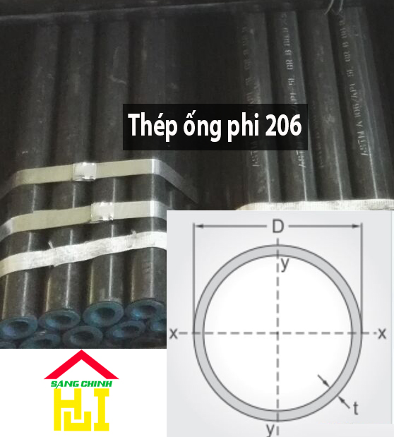 Thép ống phi 206 - Sáng Chinh STEEL