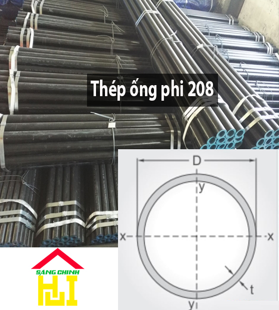Thép ống phi 208