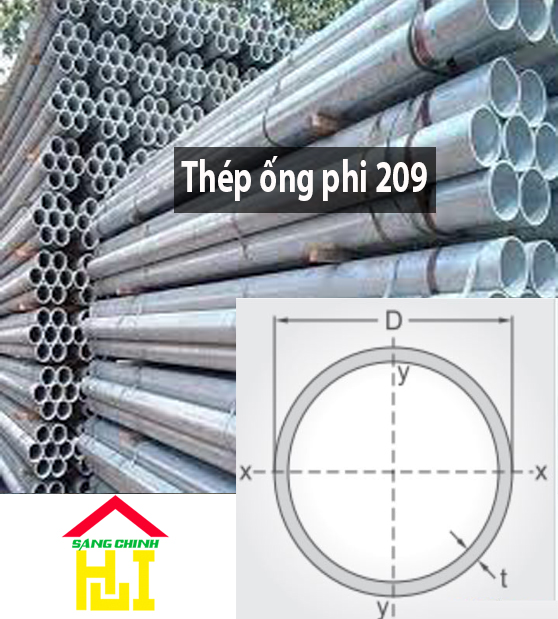 Thép ống phi 209