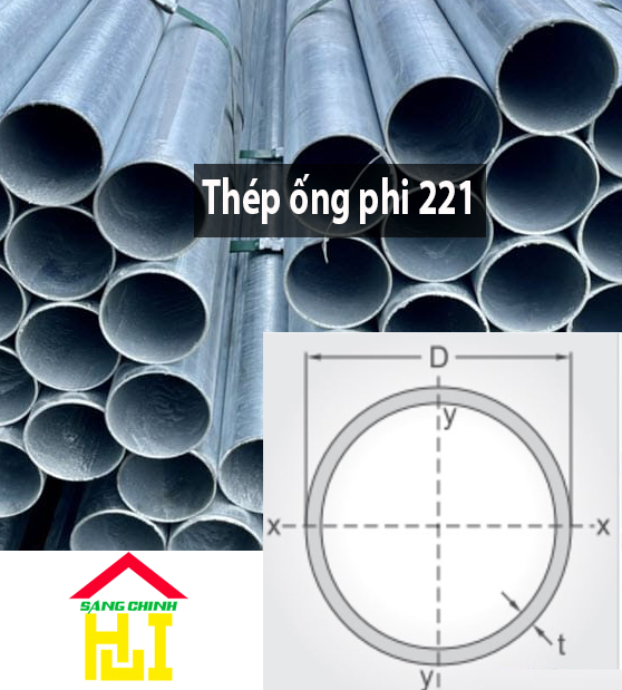 Thép ống Phi 221