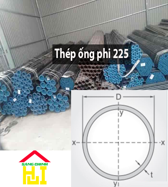 Thép ống phi 225