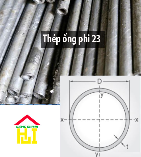 Thép ống phi 23