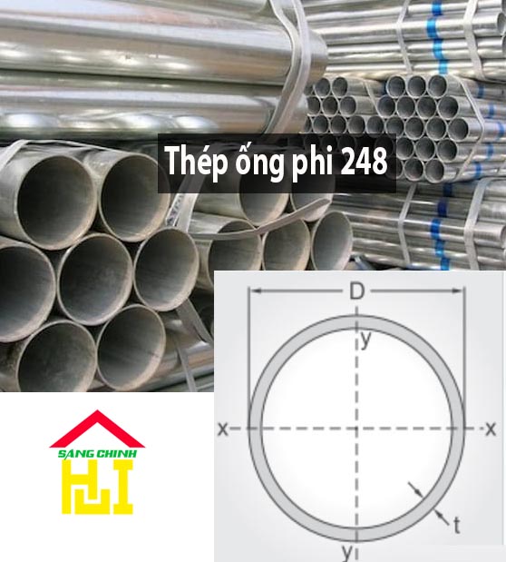 Thép ống phi 248