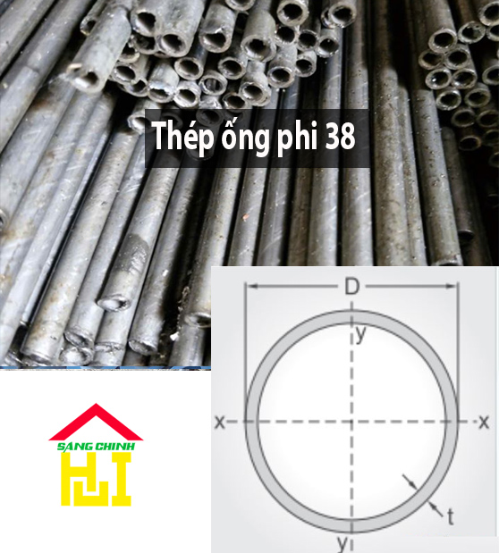 Thép ống phi 38