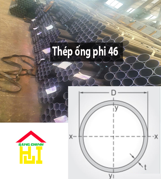 THÉP ỐNG PHI 46 – SÁNG CHINH STEEL