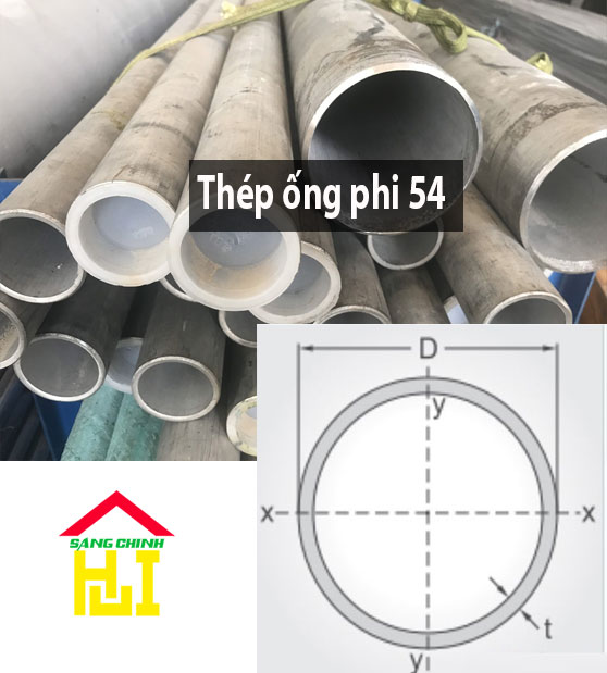 Thép ống phi 54