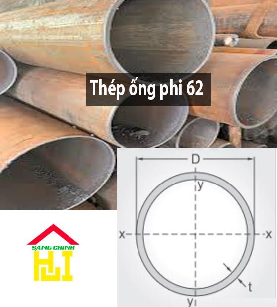 Thép ống phi 62