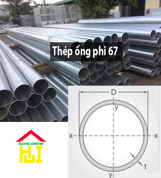 thép ống phi 67