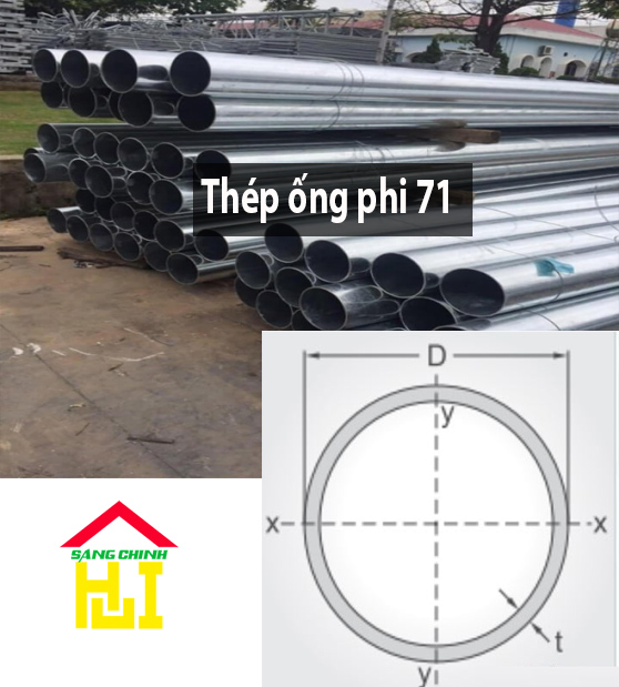 Thép ống phi 71 - Sáng Chinh STEEL