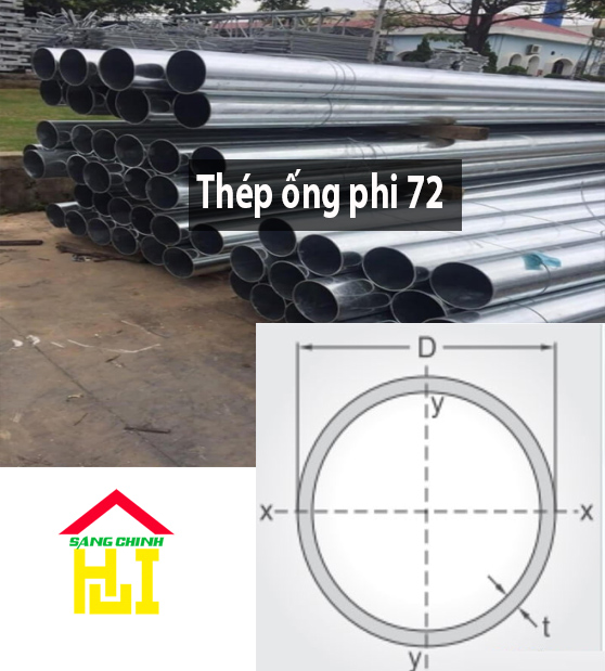 Thép ống phi 72 - Sáng Chinh STEEL