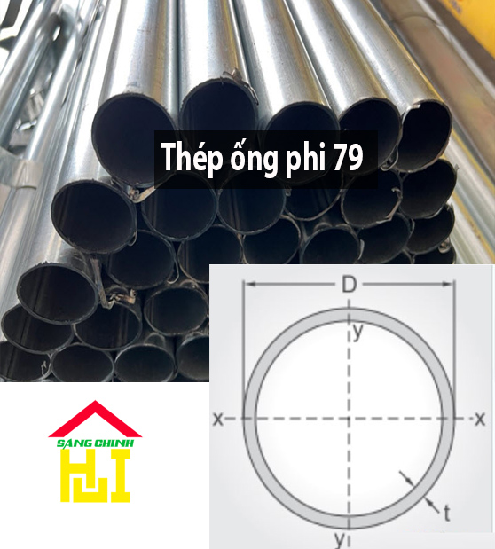 Thép ống phi 79