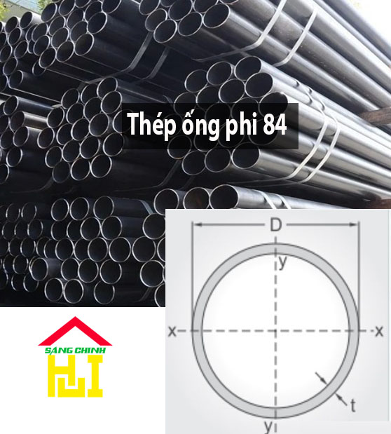 Thép ống phi 84