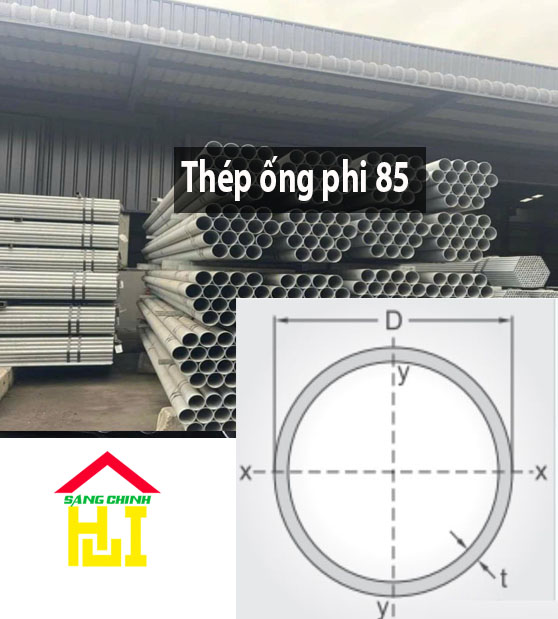 Thép ống phi 85