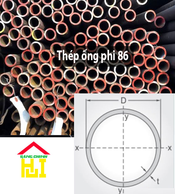 Thép ống phi 86
