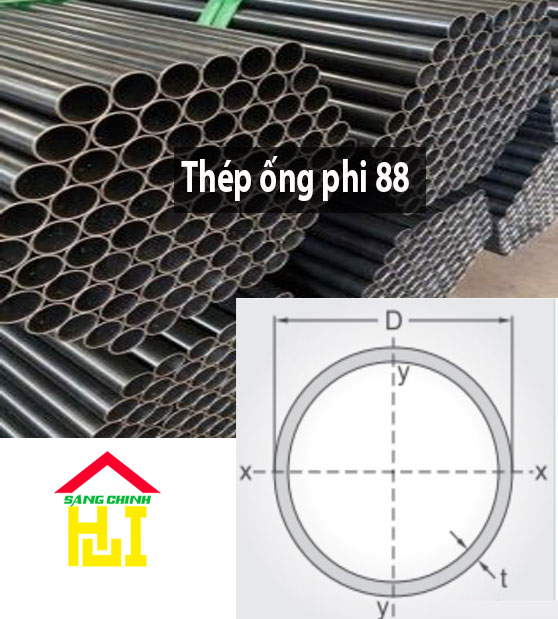 Thép ống phi 88