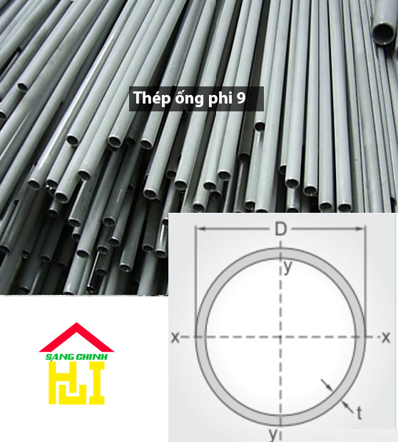 Thép ống phi 9
