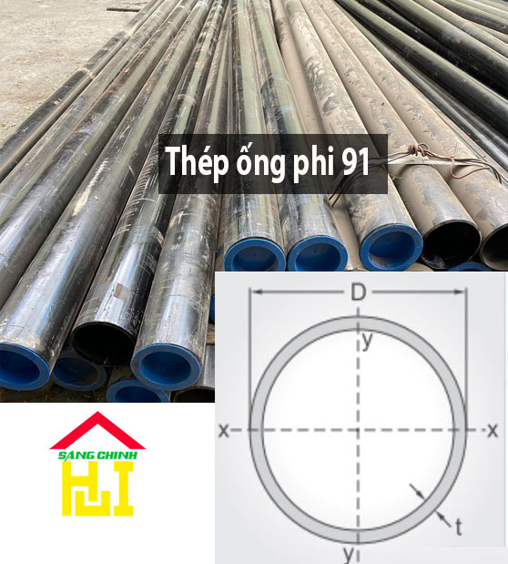 Thép ống phi 91
