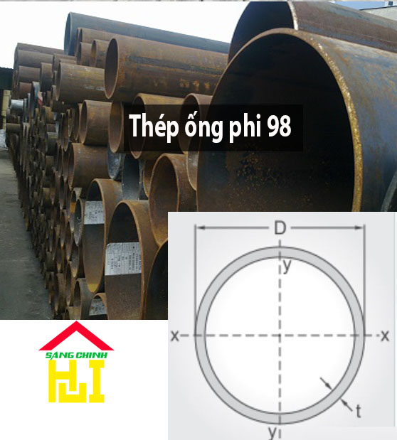 Thép ống phi 98