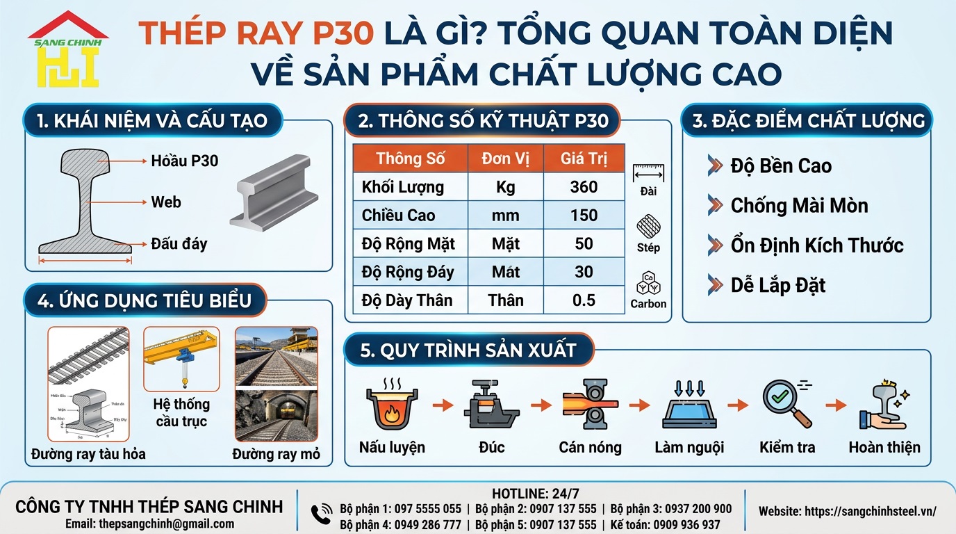 Thép Ray P30