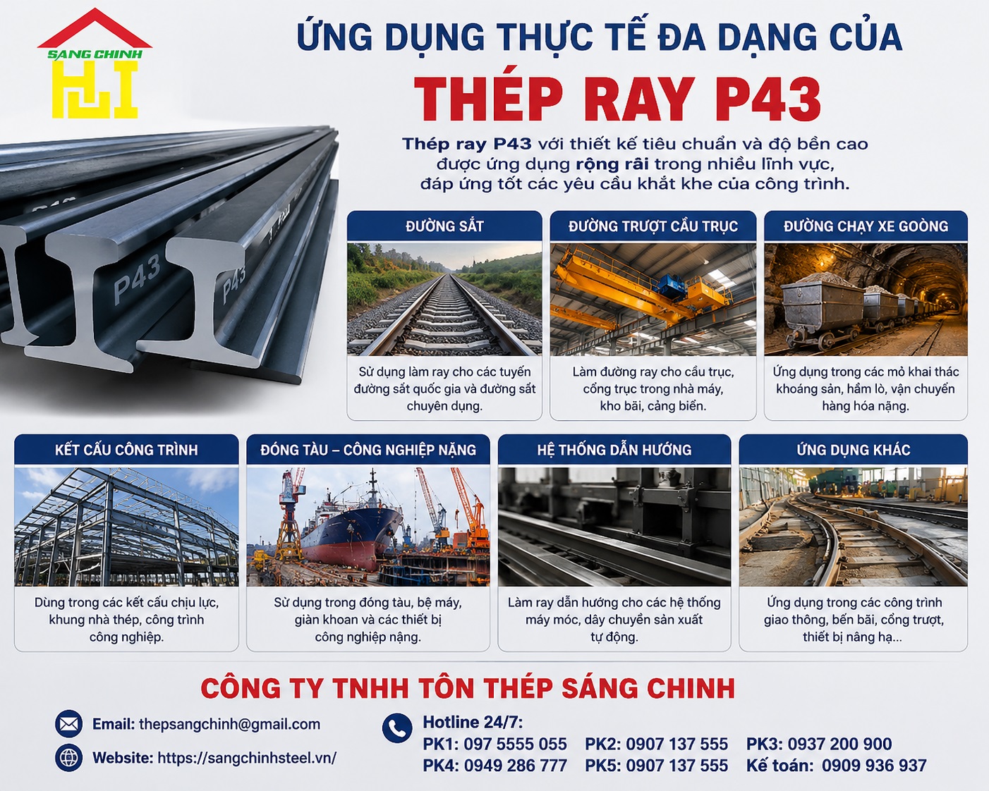 Thép Ray P43