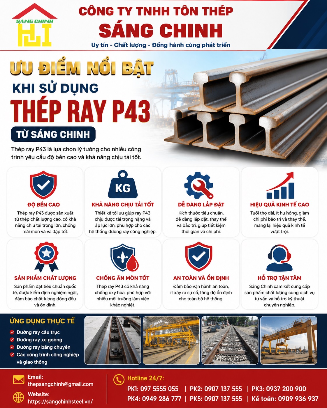 Thép Ray P43
