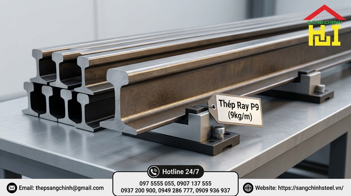 Thép Ray P9 (9kg/m)