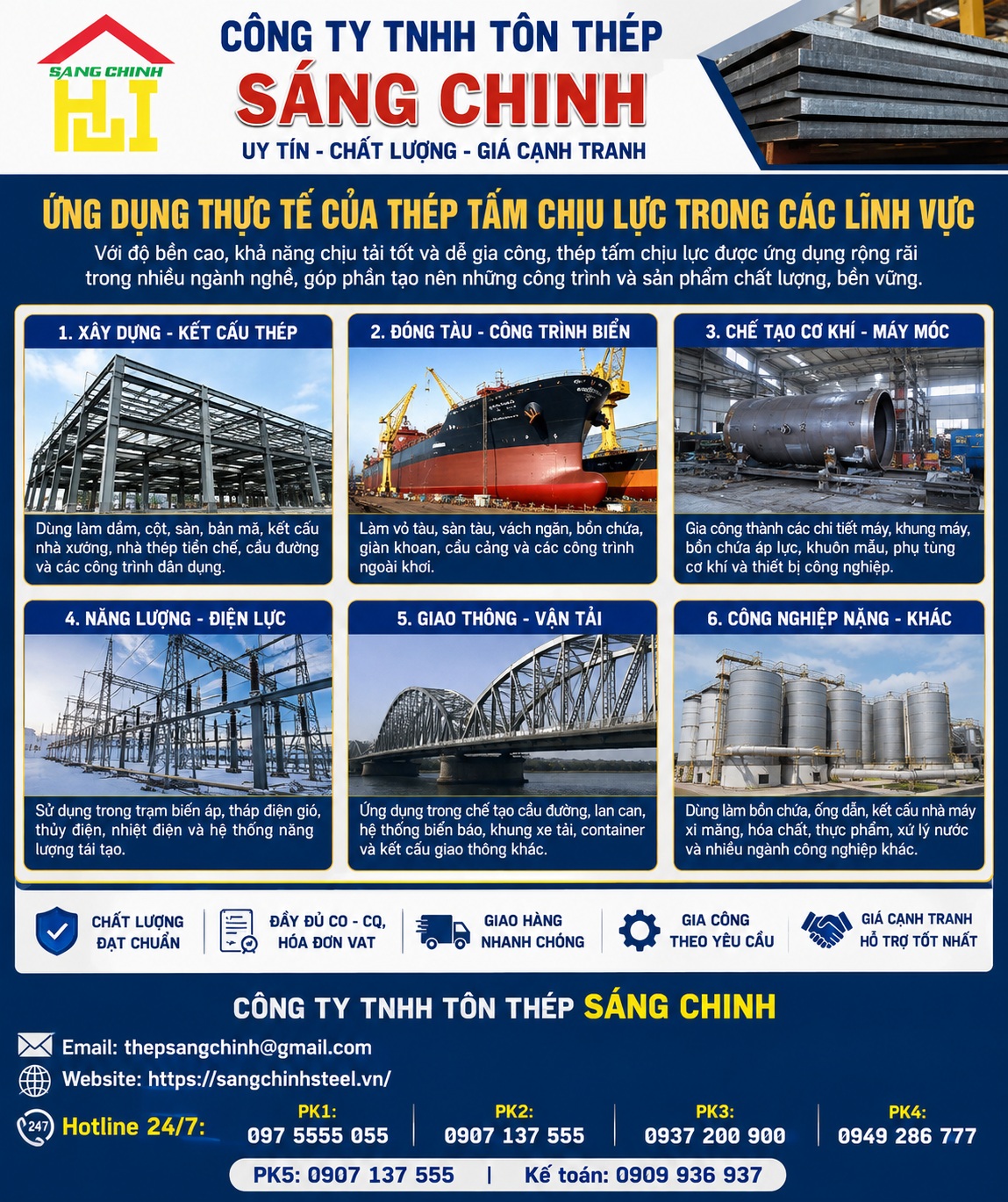 Thép tấm chịu lực