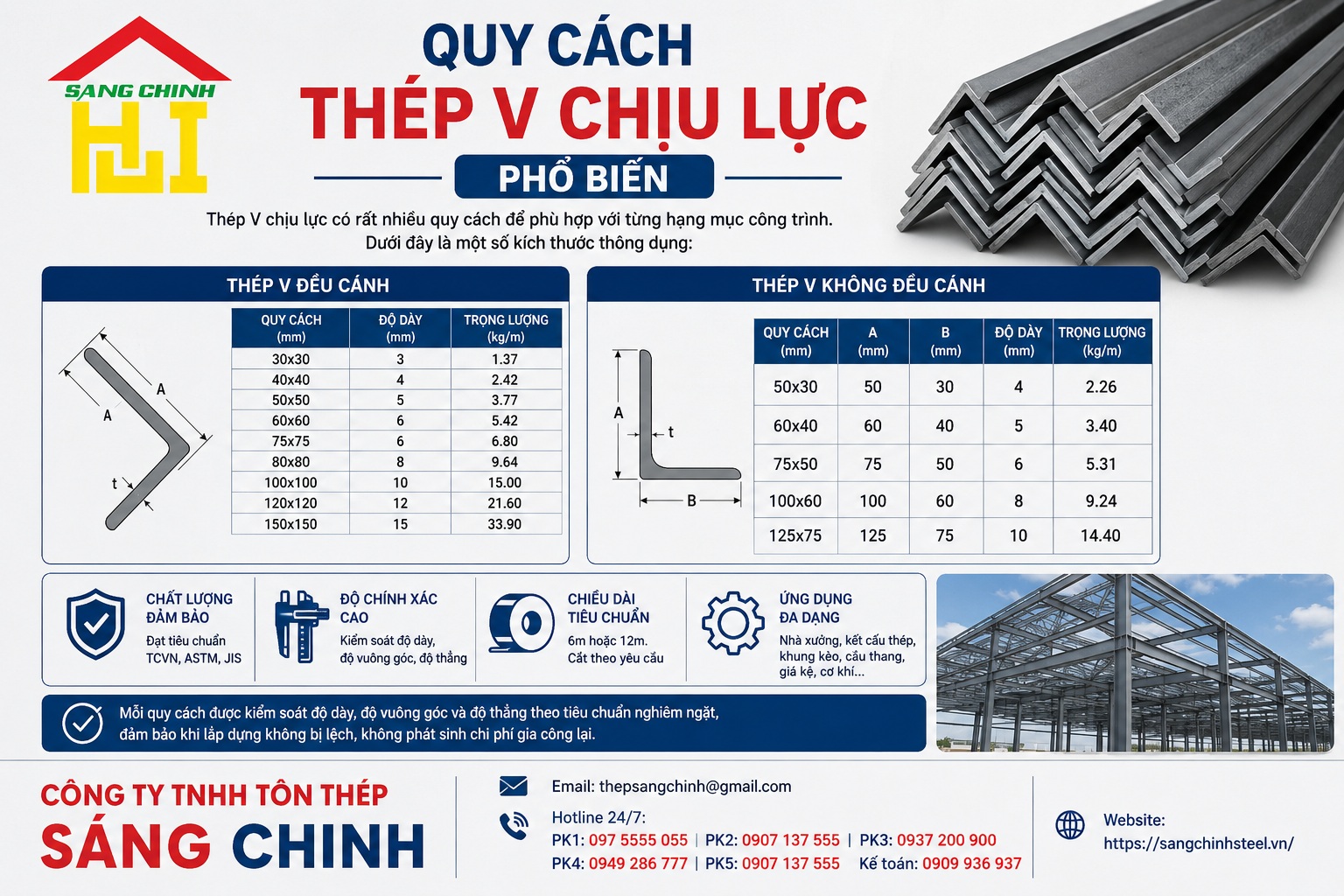 Thép V chịu lực