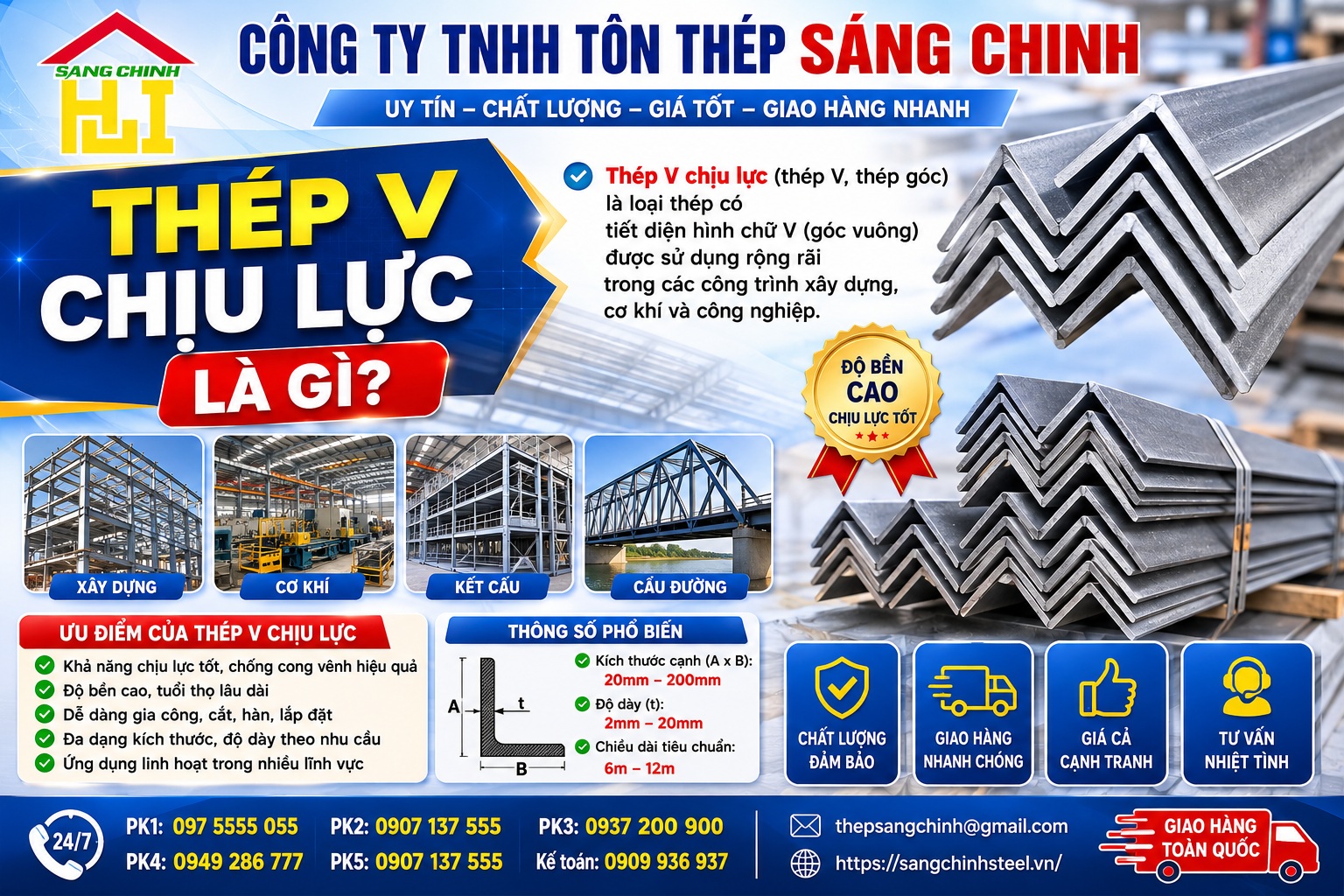 Thép V chịu lực